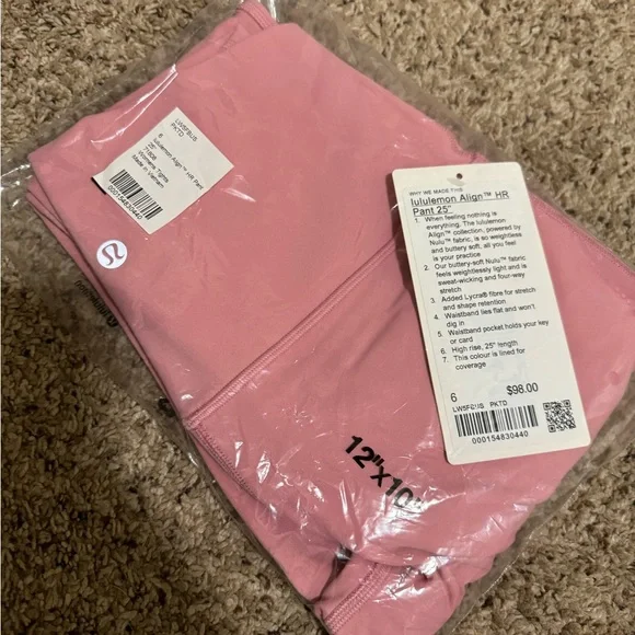 NWT Lululemon Align in Pink Tide - Picture 3 of 3